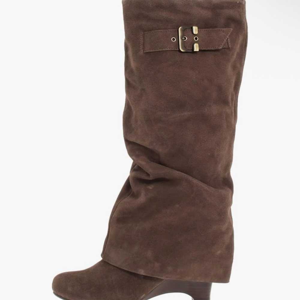 ISO Naughty Monkey Inspector Brown Suede Knee-High Boots or Detective Boots